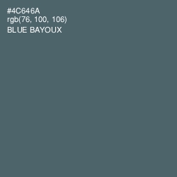 #4C646A - Blue Bayoux Color Image
